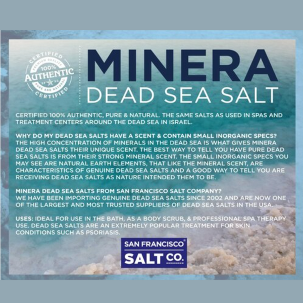 Minera Natural Dead Sea Salt Soak Bath for Eczema