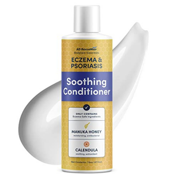 AD RescueWear - Bodycare Essentials Soothing Conditioner - For Eczema and Psoriasis - With Manuka Honey, Shea, and Calendula